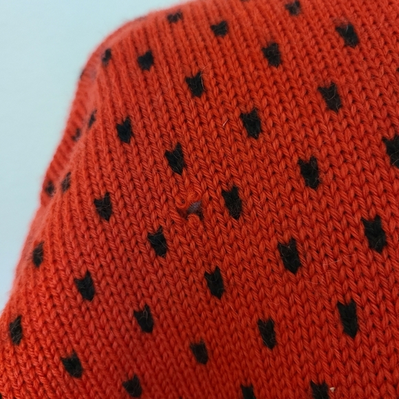 Dale of Norway Red Wool Fair Isle Cardigan Sweater - Picture 4 of 10